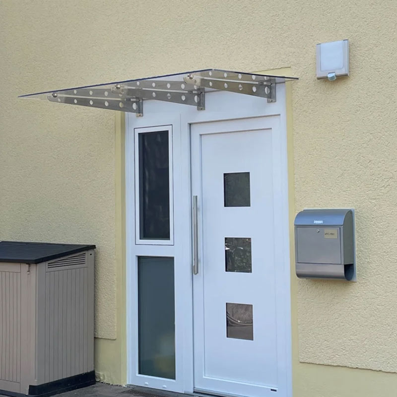 Modern Serisi Paslanmaz Temper ve Lamineli Cam Sundurma