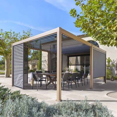bioklimatik-pergola-11 Zenvia Serisi Standart Motorlu 'V' Sistem - Bioklimatik Pergola (Çiftli)