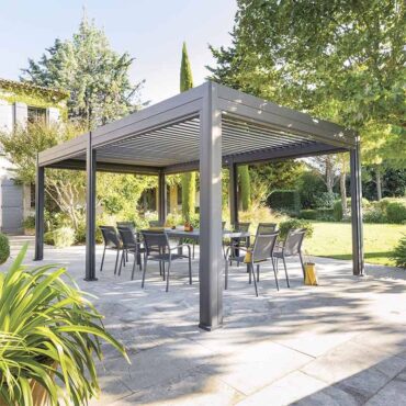 Modera Serisi Antrasit Standart – Bioklimatik Pergola (Çiftli)