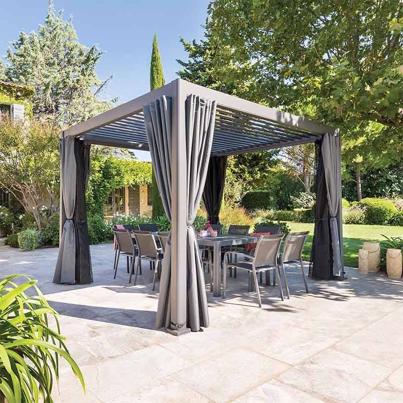 Modera Serisi Antrasit Single – Bioklimatik Pergola (Tekli)