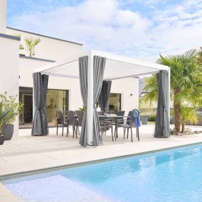 bioklimatik-pergola-9 Brisa Serisi - Basic Motorlu Çift Yönlü Bioklimatik Pergola (Tekli)