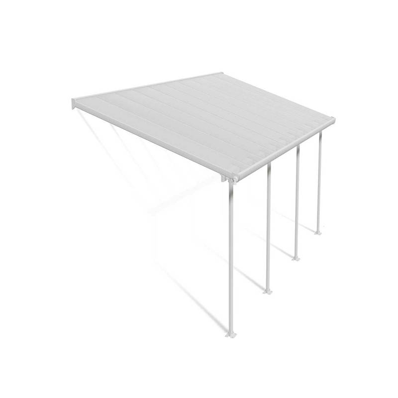 Vera Serisi 36 m² Kanopi - Beyaz (RAL 9002) Taşıyıcılı Kanopi (12 Metre x 3 Metre)