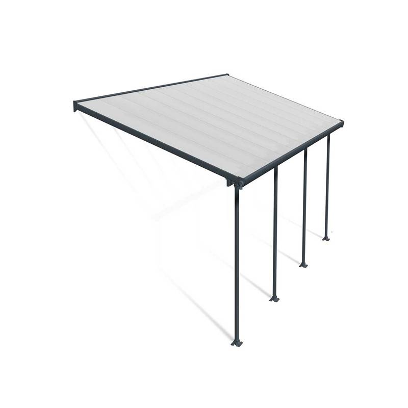 Vera Serisi 36 m² Kanopi - Antrasit (RAL 7016) Taşıyıcılı Kanopi (12 Metre x 3 Metre)