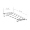 modern-100-270 Modern Serisi | Antrasit Taşıyıcı | Bronz Üst Kaplama (270 cm x 100 cm)
